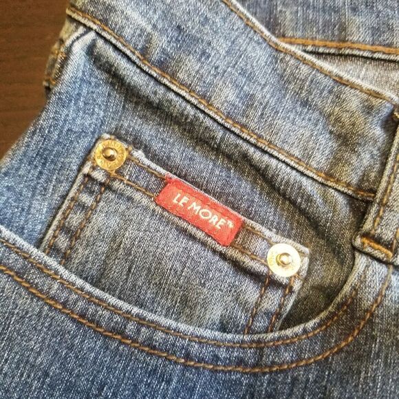 VINTAGE LE MORE WOMENS HIP HOP JEANS WITH PATCHES EVERYWHERE SIZE 7. B12 - Picture 8 of 10